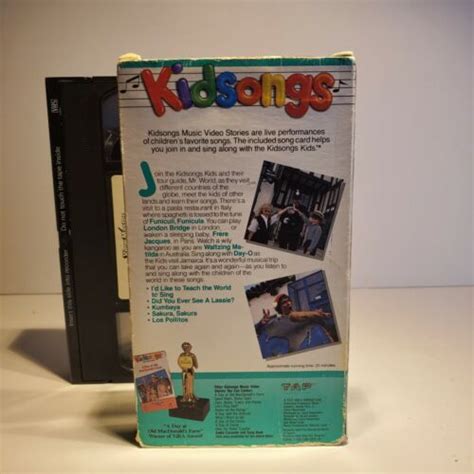 Kidsongs VHS View-master Video I’d Like To Teach The World To Sing w ...