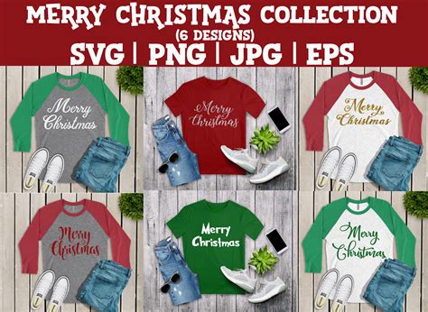 Merry Christmas 6 Font Styles Bundle | SVG | PNG | JPG | eps cut file - Crafting with Brandy