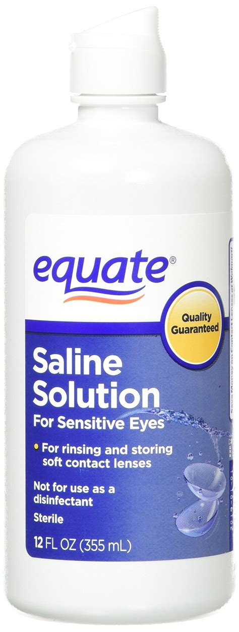 Equate Contact Lens Saline Solution for Sensitive Eyes, Twin Pack, 12 ...