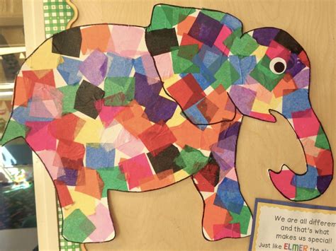 Elmer the elephant craft | Elephant crafts, Elmer the elephants, Preschool