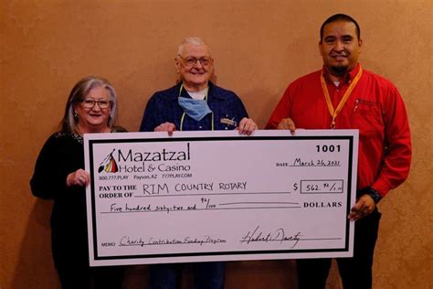 Local nonprofit organizations get funds from Mazatzal Casino | Events | paysonroundup.com