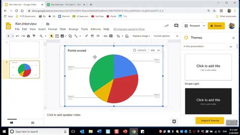 Make Charts (Graphs) in Google Slides - YouTube