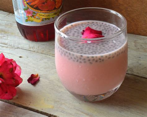 Babi 's Recipes: Rosemilk with sabja seeds | Roohafaza with sweet basil ...