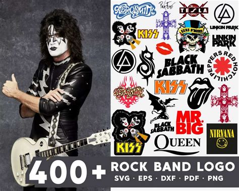 Rock Band Logo SVG 400+ Bundle, Rock Band Cricut, Rock Band Clipart ...