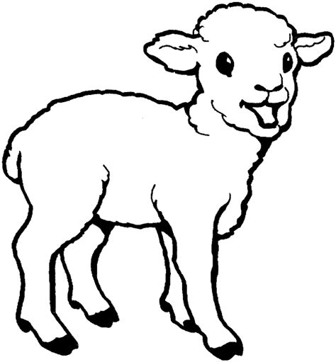 Sheep lamb clipart black and white free clipart images image - Clipartix