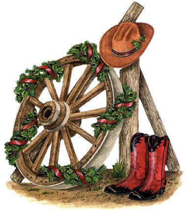 COUNTRY / WESTERN CHRISTMAS CLIP ART | CLIP ART - CHRISTMAS 1 - CLIPART ...