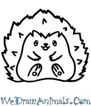 How to Draw a Cute Hedgehog