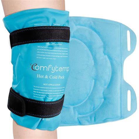 Buy Knee Ice Pack Wrap, Comfytemp Reusable Gel Ice Pack for Knee Pain ...