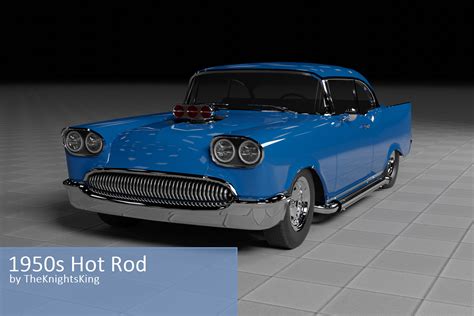 1950s Hot Rod | 3D Land | Unity Asset Store