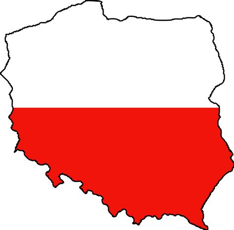 Poland Map Flag • Mapsof.net