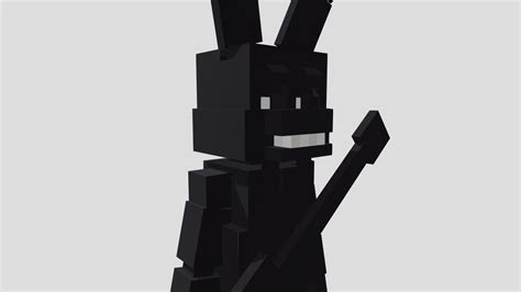 Minecraft Shadow Bonnie [FNAF] - Download Free 3D model by User_no ...