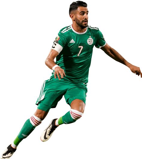 Riyad Mahrez Algeria football render - FootyRenders