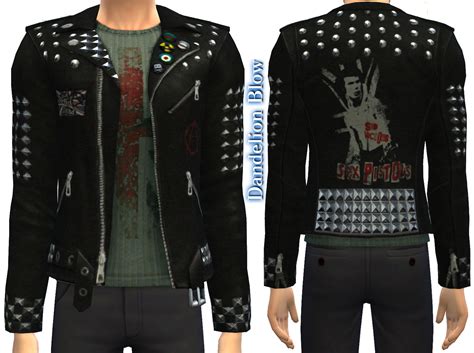 Mod The Sims - Sex Pistols Leather Jacket