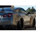 Liberty Walk Verbreiterung Fender Flairs Body Kit Nissan GTR R35 hinten