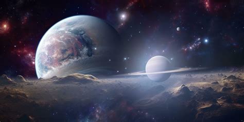 Space wallpaper banner background. Stunning view of a cosmic galaxy ...