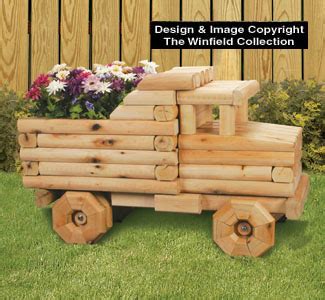 Landscape Timber Dump Truck Planter Plans, Planter Woodworking Plans: The Winfield Collection