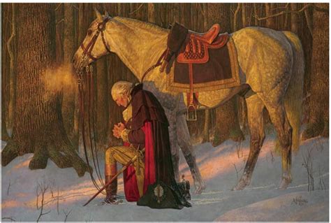 George Washington Prayer at Valley Forge Canvas Painting Living Room Home Decor Modern Mural Art ...