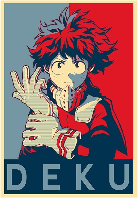 Poster My Hero Academia "Propaganda" Deku - A3 (42x30 cm): Amazon.co.uk ...