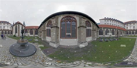 360° view of Paderborn, Cathedral „Hoher Dom“, Cloister, Window of ...