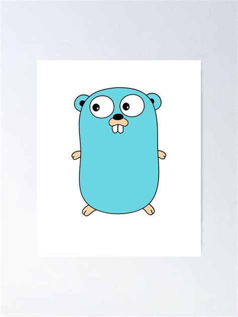 "The Go Gopher: Official Golang Logo" Poster for Sale by hellkni9ht ...