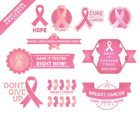 Breast Cancer Awareness Ribbon Vector Art & Graphics | freevector.com