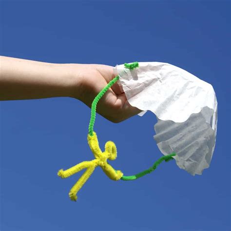 Make an Easy Parachute Person Toy with Coffee Filters - stlMotherhood