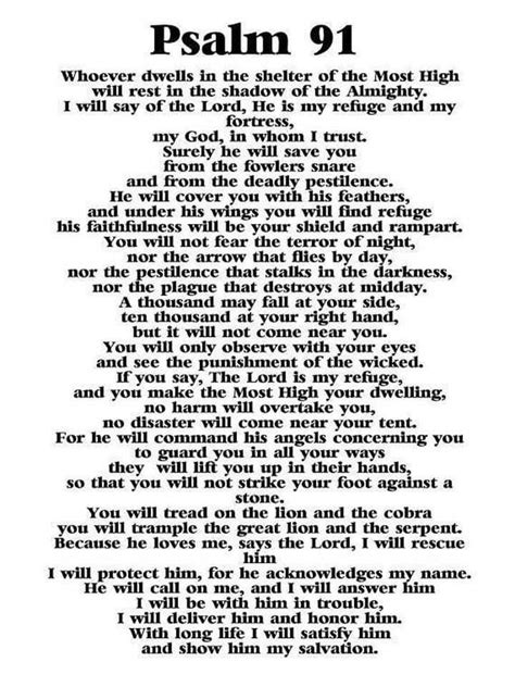 Amen!God is our refuge! Psalm 91 Prayer, Bible Psalms, Prayer ...