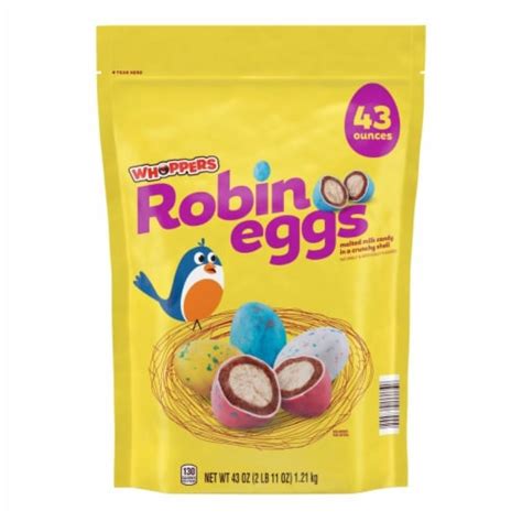 Whoppers Robin Eggs Malted Milk Treats, Easter Candy, Bulk Bag (43 Ounce), 1 unit - Kroger