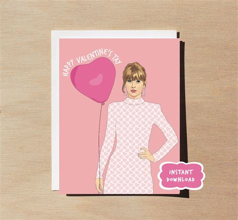 Taylor Swift Valentine's Day Card PRINTABLE - Etsy México