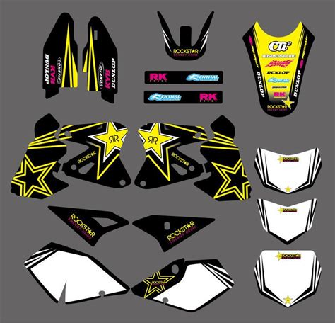 0006 Star New Style TEAM GRAPHICS & BACKGROUNDS DECALS Stickers FOR Suzuki DRZ400 DRZ ...