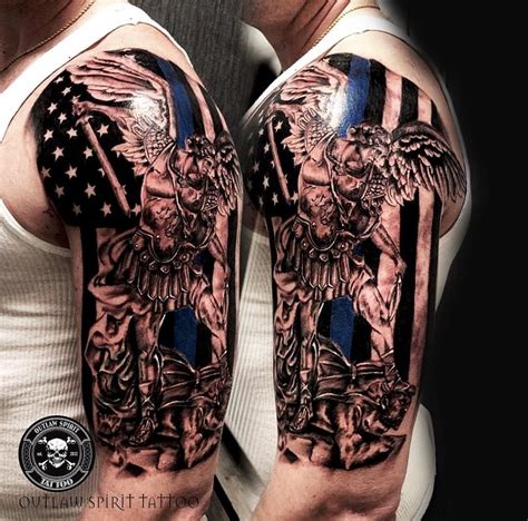 Awesome Thin Blue Line Flag Tattoo | Thin line tattoos, Thin blue line flag, Tattoos