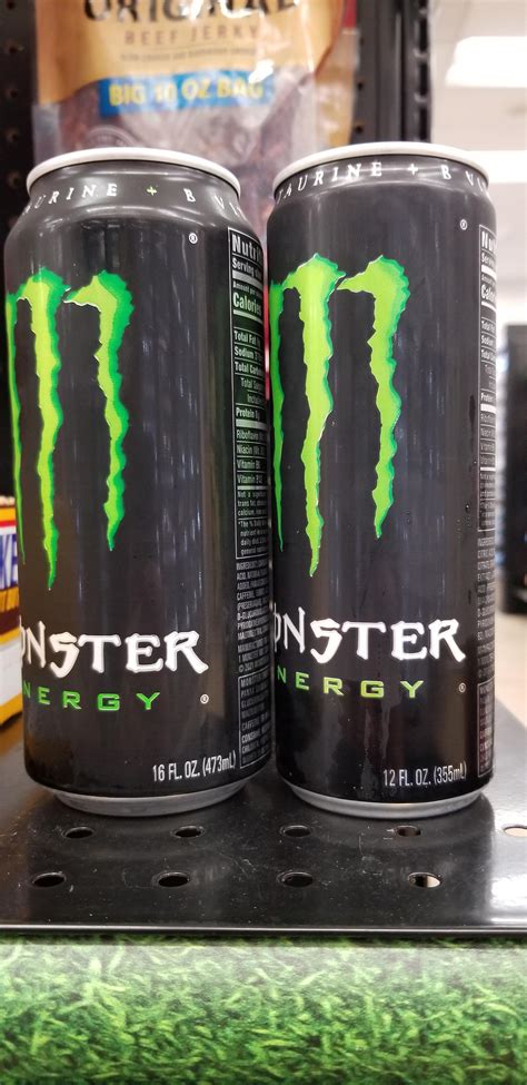 Monster Energy Drink Can Sizes