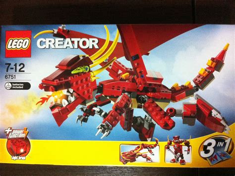 Away From Work: Lego Creator 6751 Fiery Legend Red Dragon Part 1