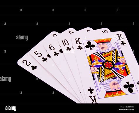 Poker Hand Flush Stock Photo - Alamy