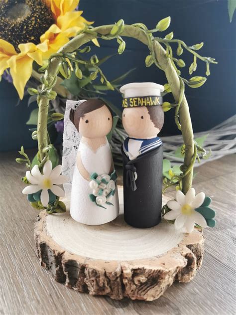 Personalised Wooden Wedding Cake Toppers - Etsy