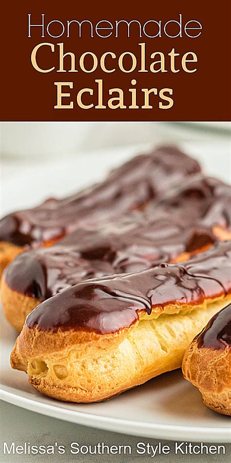 Chocolate Eclairs - melissassouthernstylekitchen.com