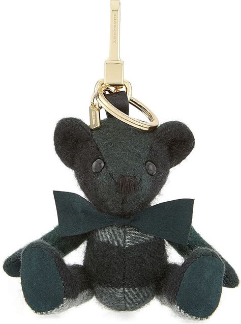 Burberry Thomas Bear check cashmere keyring | Keyrings, Burberry ...