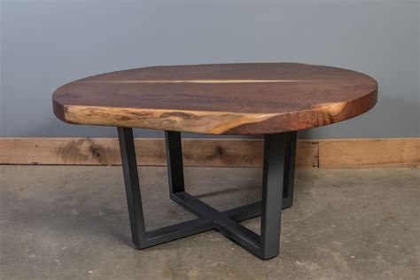 Buy Hand Crafted Live Edge Black Walnut Coffee Table, made to order from KC Custom Hardwoods ...