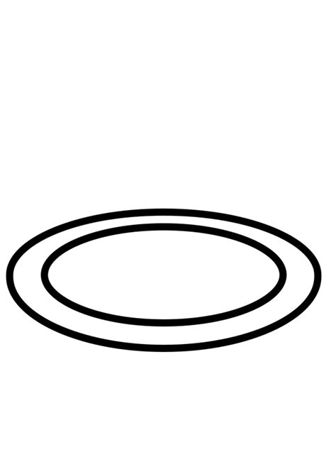 Plate Coloring Page