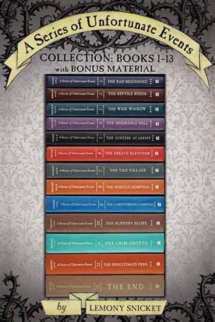 A Series of Unfortunate Events Collection: Books 1-13 with Bonus ...