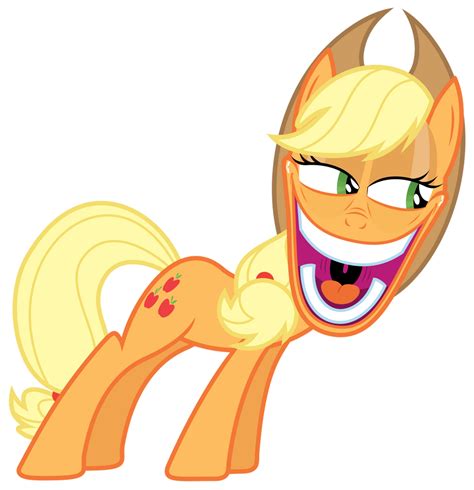 Applejack's creepyface by ZuTheSkunk on DeviantArt