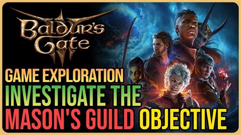 Investigate The Mason's Guild Baldur's Gate 3 - YouTube