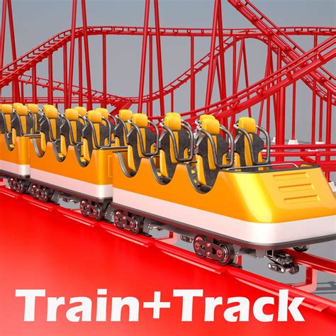 Roller Coaster Track and Train 3D Model $70 - .fbx .max .obj - Free3D