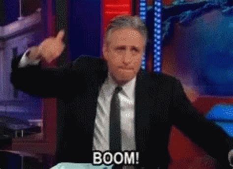 Boom Baby GIF - Boom Baby JonStewart - Discover & Share GIFs