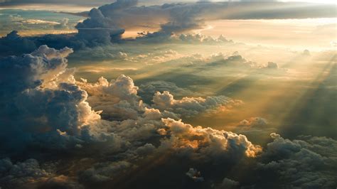 clouds, Sky, Sun rays Wallpapers HD / Desktop and Mobile Backgrounds
