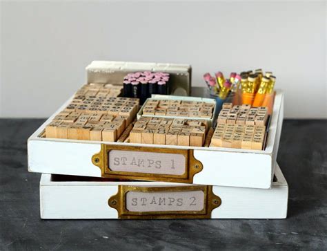 emuse: Printer's trays | Printers tray, Stamp storage, Craft room organization storage