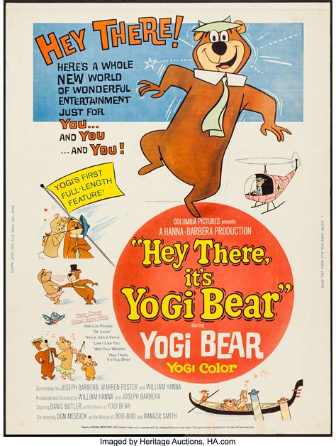 Hey There, It's Yogi Bear (Columbia, 1964). Poster (30" X 40"). | Lot ...