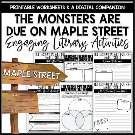 The Monsters Are Due On Maple Street Digital & Print Literary Activities