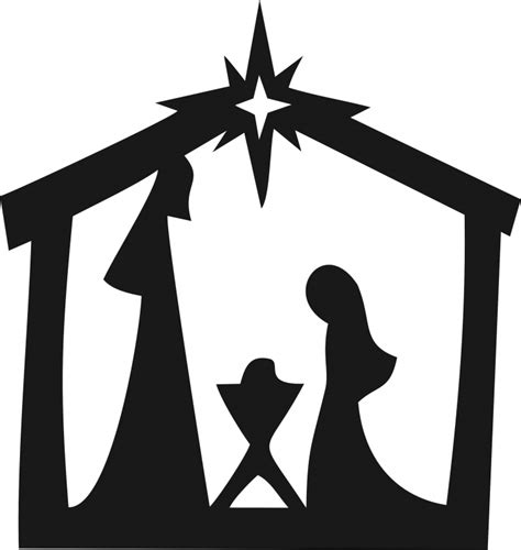 Nativity Scene Silhouette Vector at Vectorified.com | Collection of Nativity Scene Silhouette ...