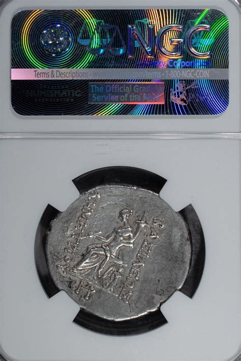 162 150 BC AR Demetrius I Seleucid Kingdom NGC Certified XF Ancient ...